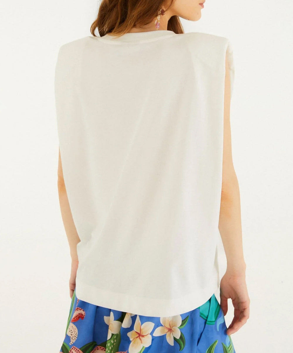 Off-White Fishing Dreams Padded Shoulder T-Shirt