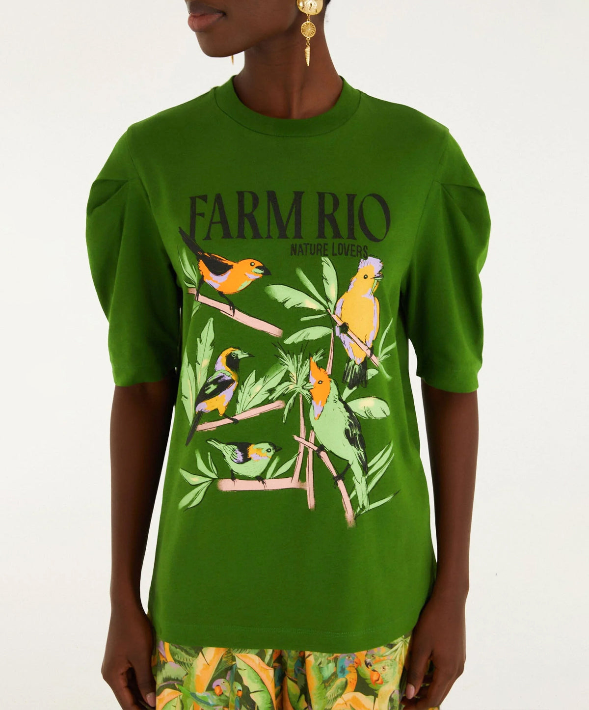 Nature Lovers Puff Sleeve T-Shirt