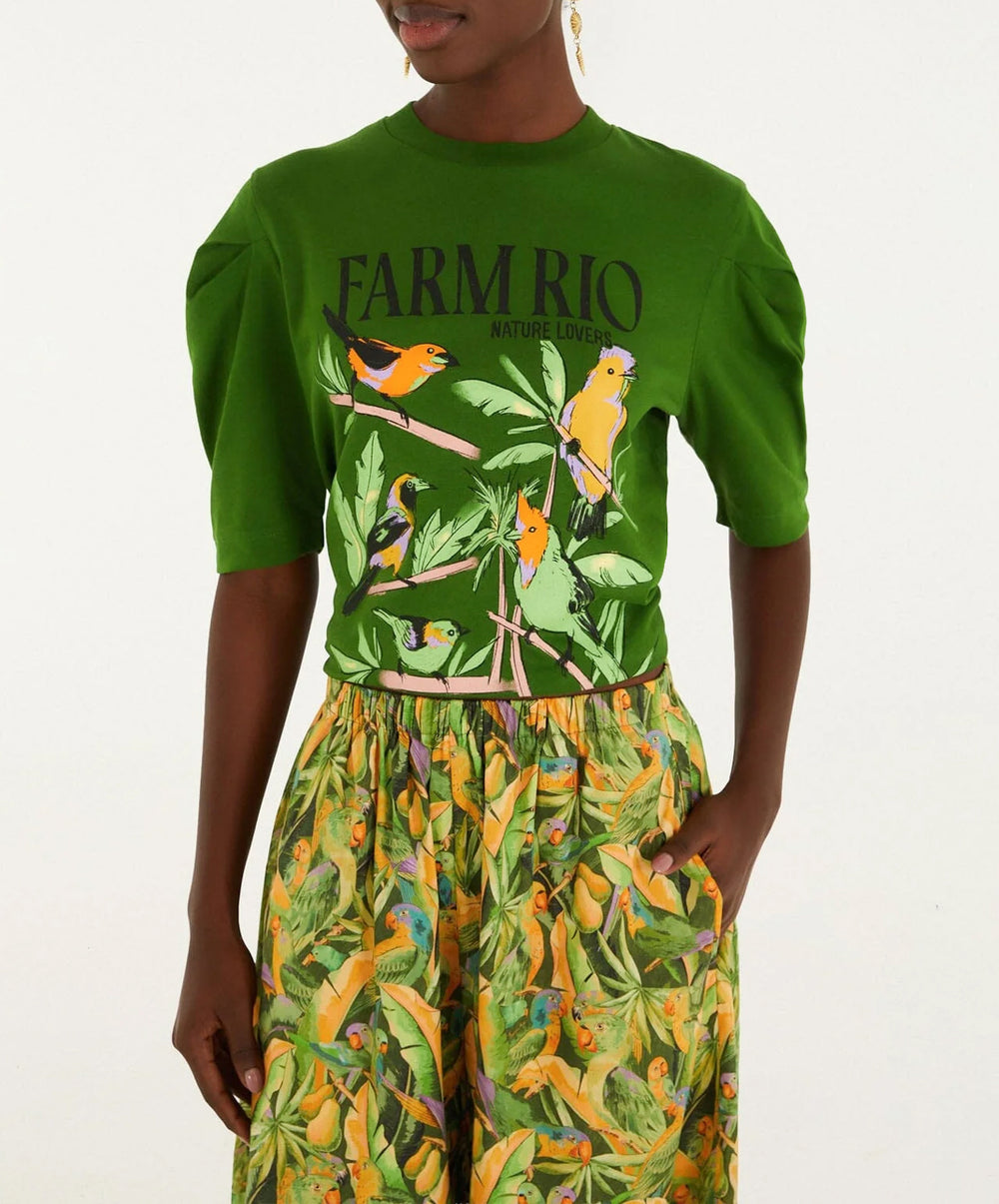 Nature Lovers Puff Sleeve T-Shirt