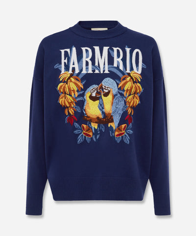 Love Birds Embroidery Sweater