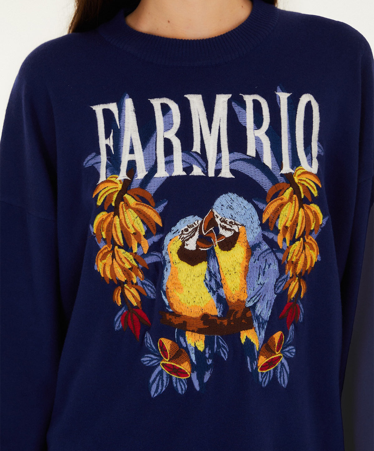 Love Birds Embroidery Sweater