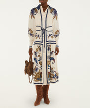 Load image into Gallery viewer, Golden Nature Cream Belt Midi Dress