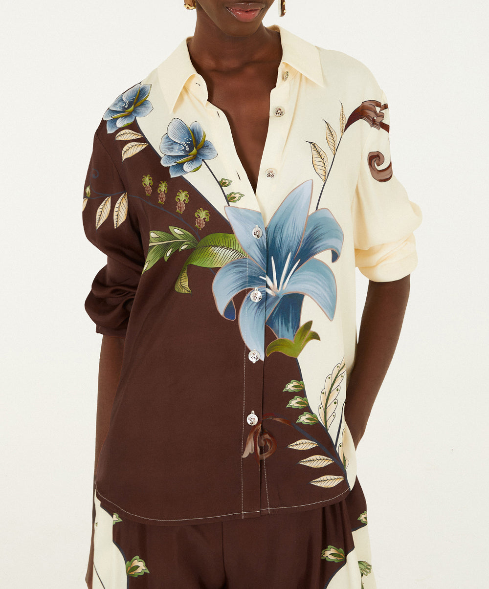 Millena Buttoned Collared Shirt