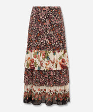 Load image into Gallery viewer, Tiny Garden Black Mix Maxi Skirt
