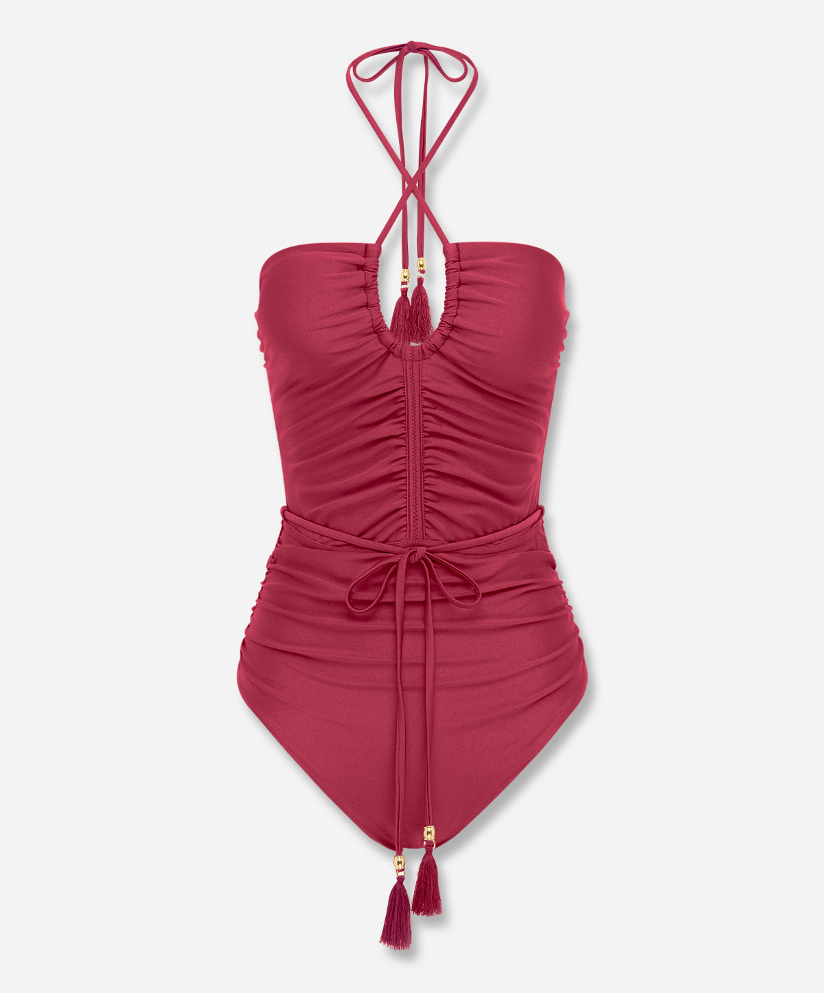 GELSO Belted Keyhole One Piece