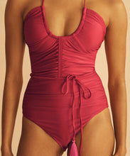 Load image into Gallery viewer, GELSO Belted Keyhole One Piece