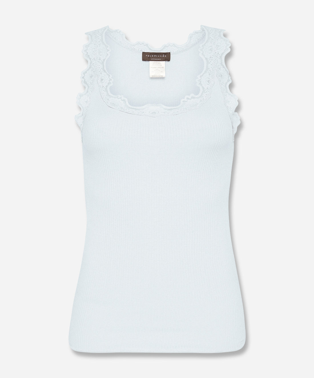 Babette Silk Sleeveless U-Neck Lace Top