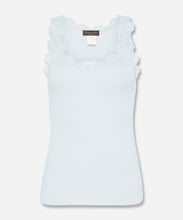 Load image into Gallery viewer, Babette Silk Sleeveless U-Neck Lace Top