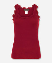 Load image into Gallery viewer, Babette Silk Sleeveless U-Neck Lace Top