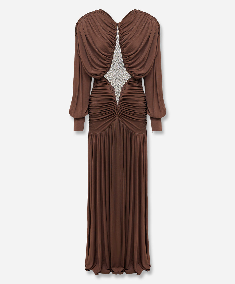 Silvio Ruched Midi Dress | The Forme
