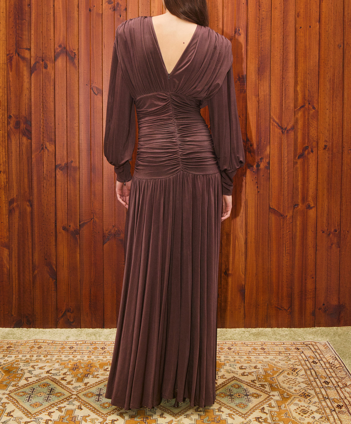 Silvio Ruched Midi Dress