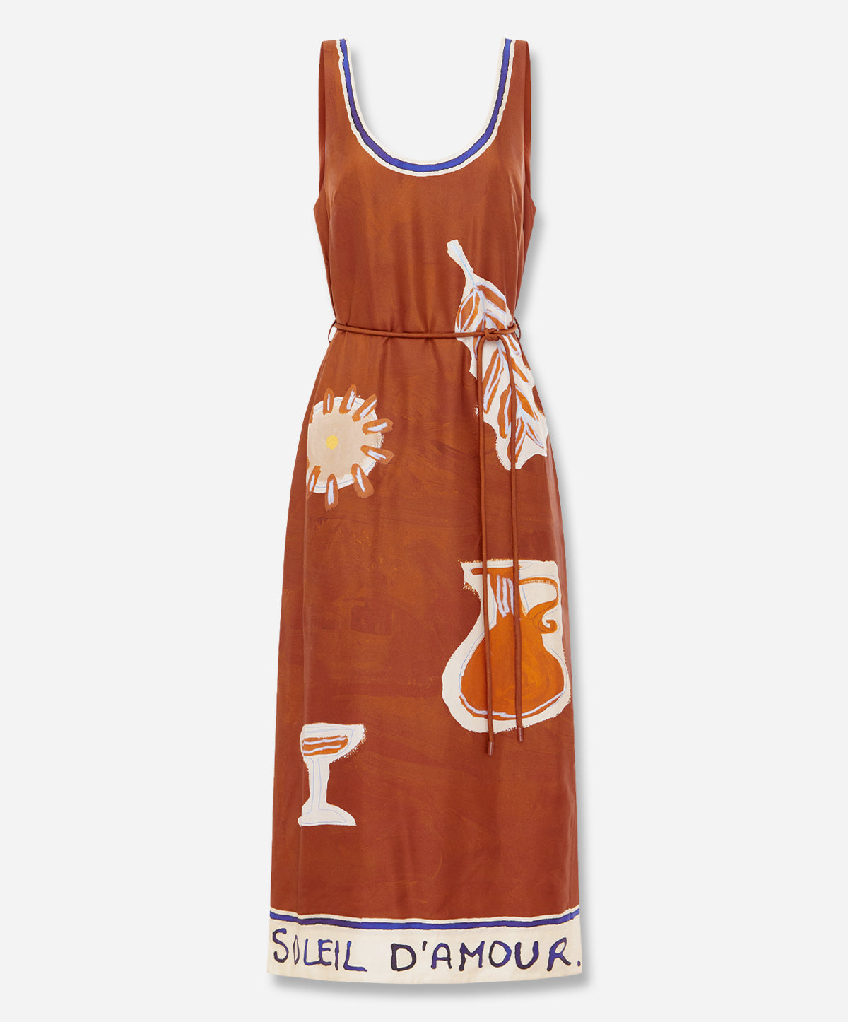 Soleil D'Amour Silk Midi Dress