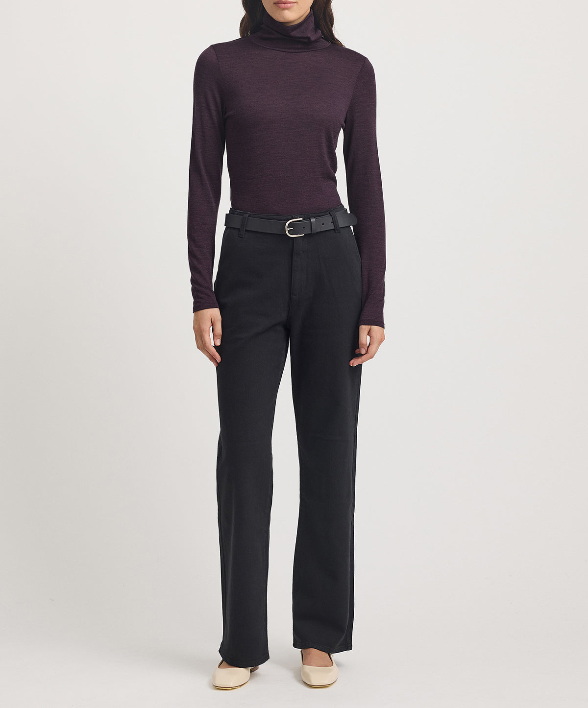 Turtle Neck Merino Tee