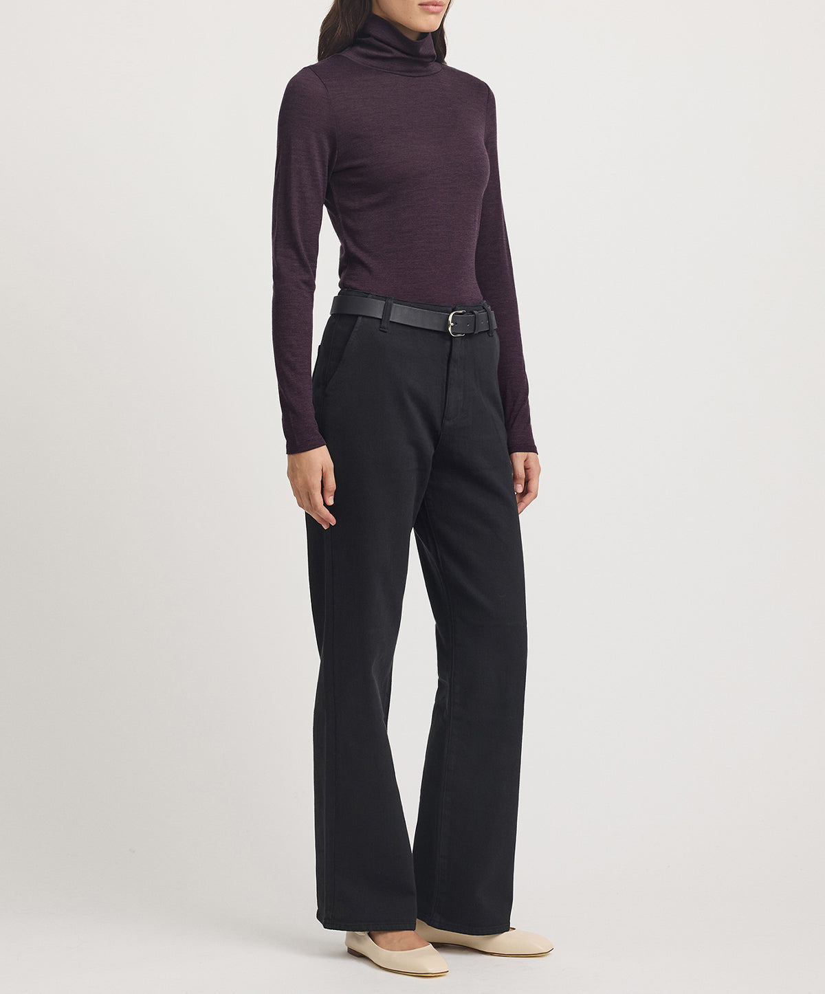 Turtle Neck Merino Tee
