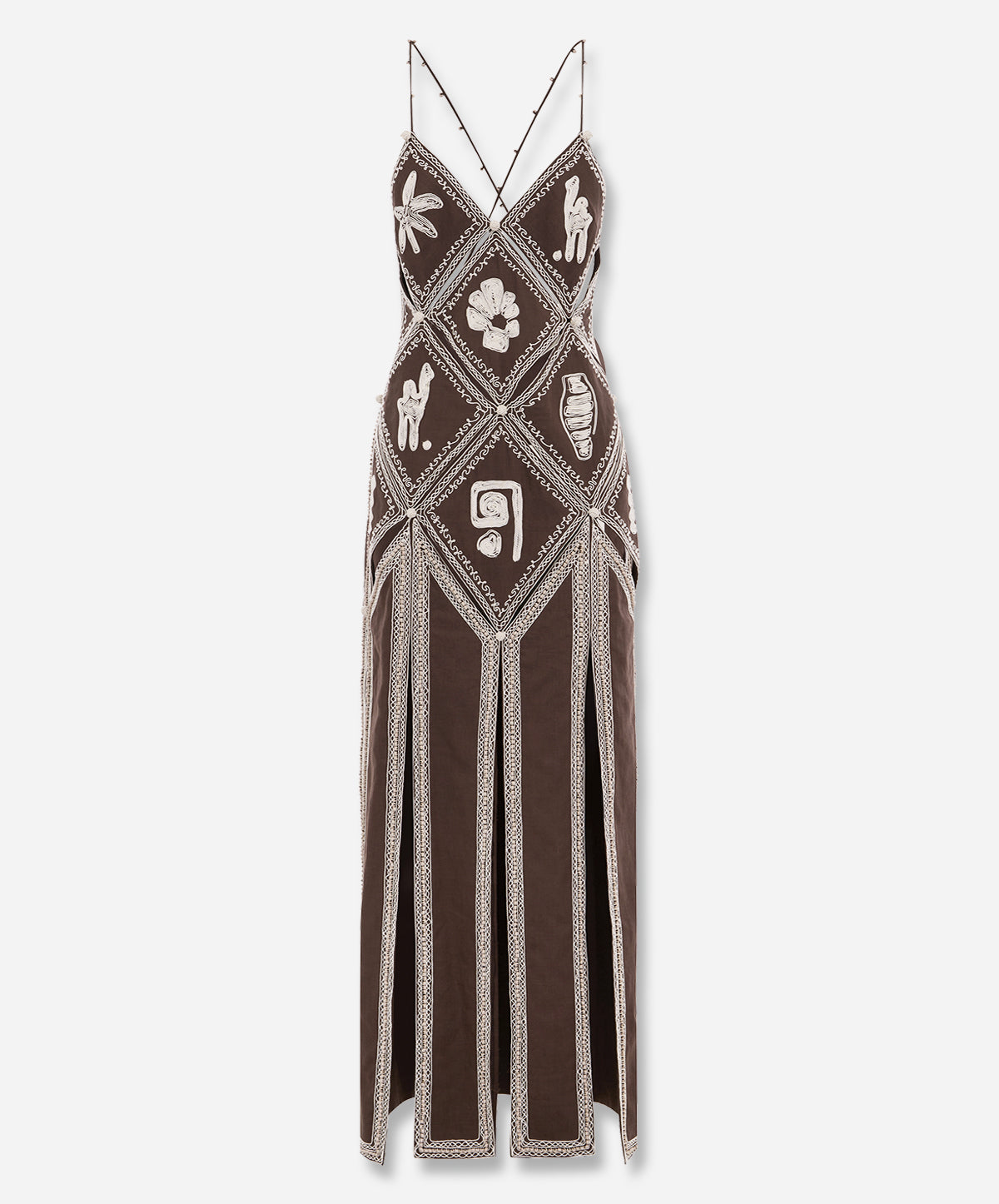 Leandra Corded Slip Midi Dress