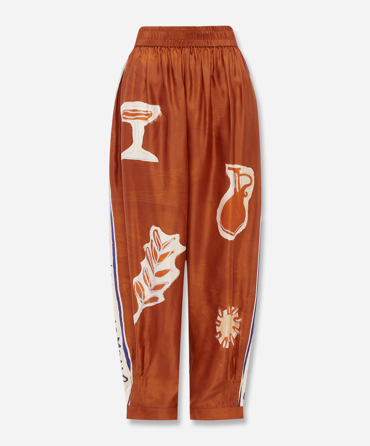 Soleil D'Amour Tapered Silk Pant