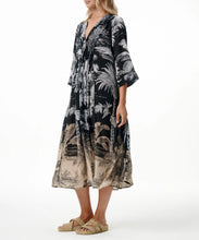 Load image into Gallery viewer, Midnight Palm Mia Dress