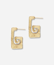 Load image into Gallery viewer, Le Jardin Long Spiral Earrings