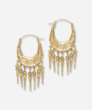 Load image into Gallery viewer, Le Jardin Spike Drop Hoop Earrings