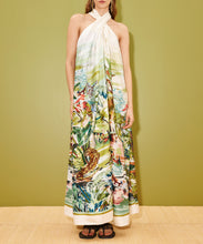 Load image into Gallery viewer, Jungle Boogie Silk Halter Dress