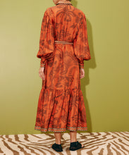 Load image into Gallery viewer, Monkey Dance Silk Shirtdress
