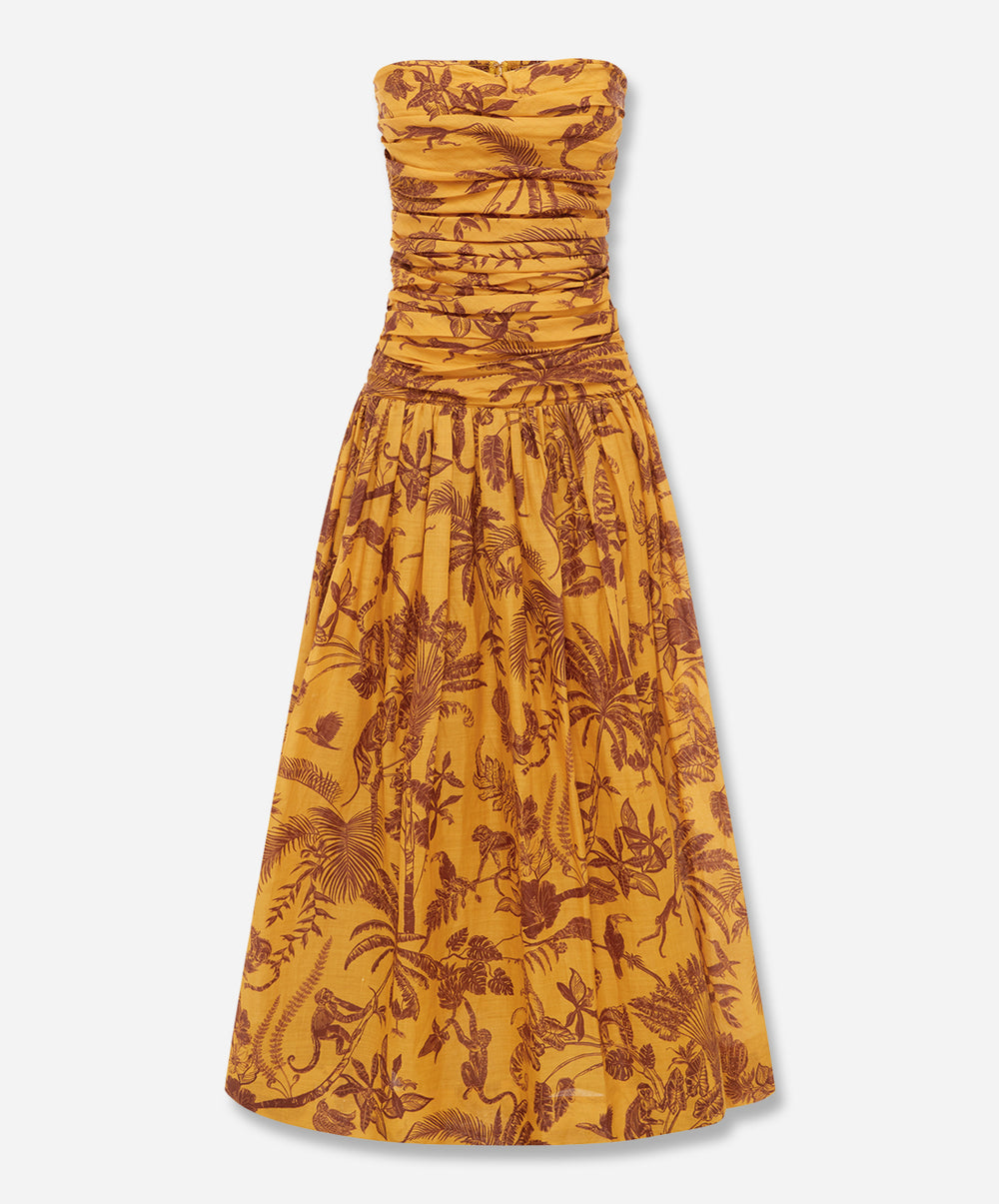 Banana Blossom Ruched Gown