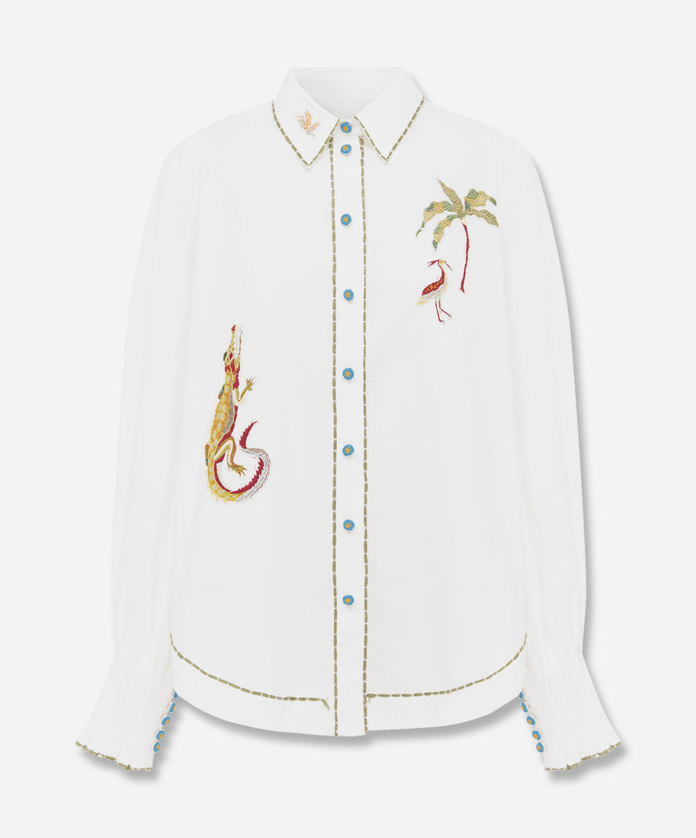 Camelia Embellished Shirt