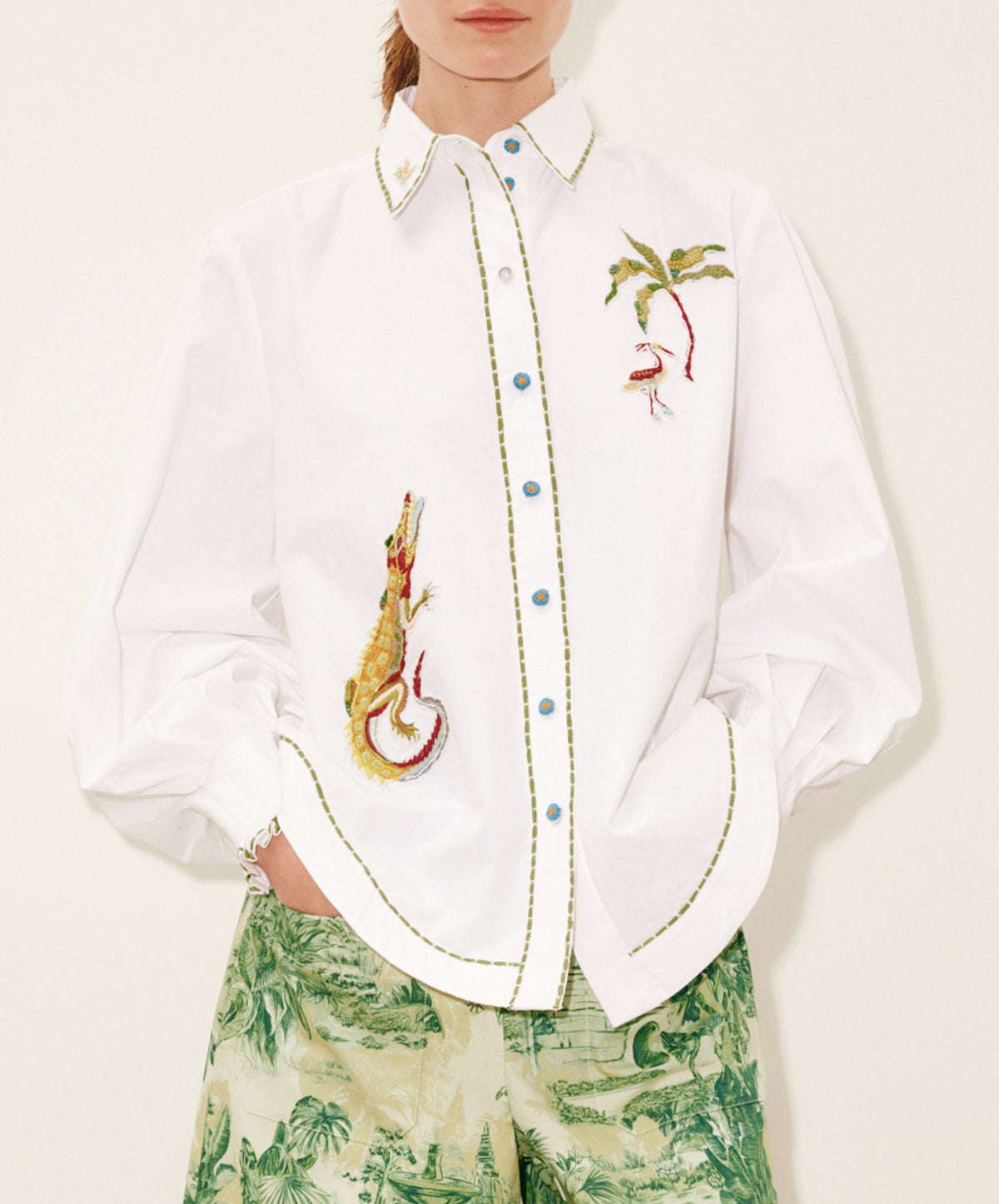Camelia Embellished Shirt