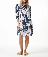 Load image into Gallery viewer, Indigo Leaf Middy Daisy Dress