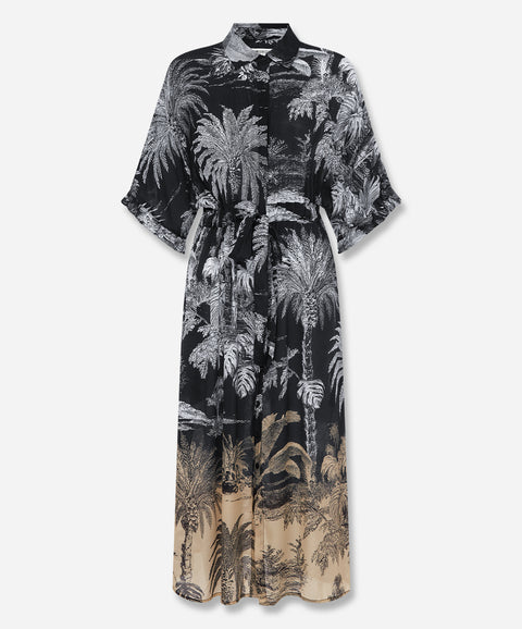 Midnight Palm Jasmine Dress