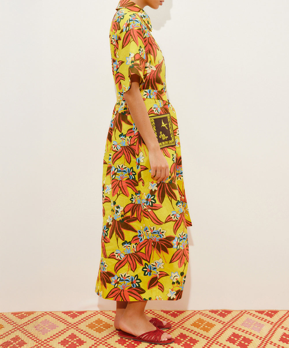 Leo Embroidered Shirtdress
