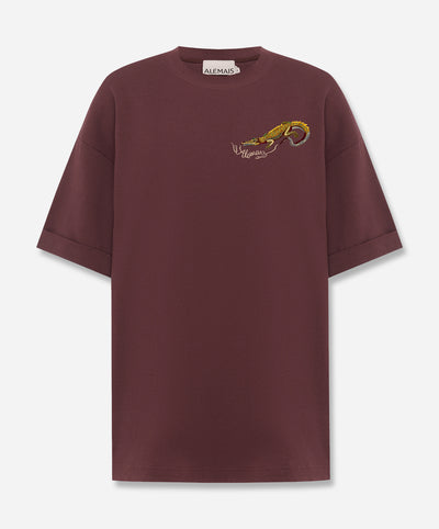 Camelia Embroidered Tee
