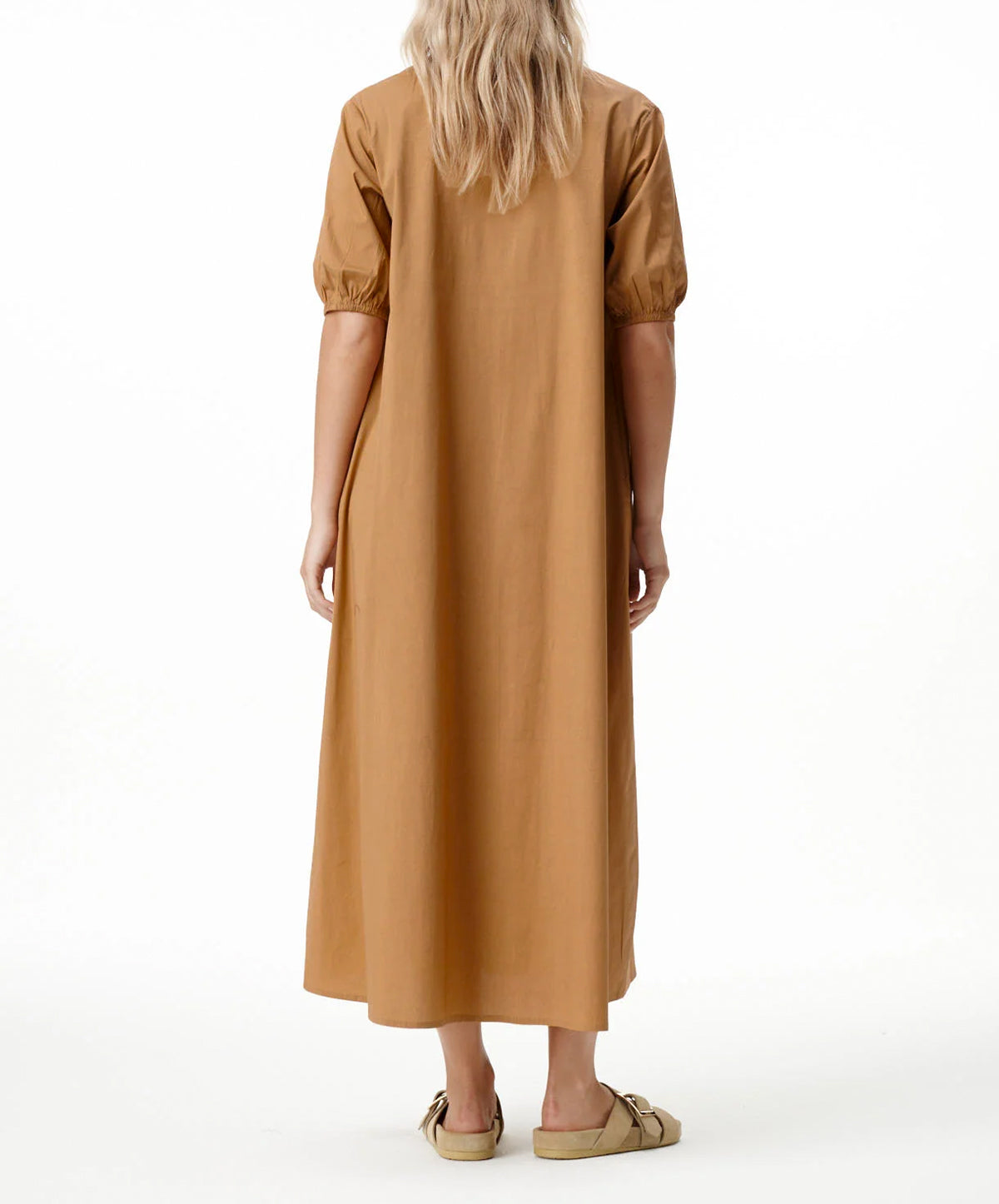 Plain Cotton Luxe Long Grace Dress