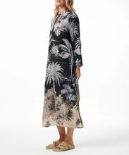 Load image into Gallery viewer, Midnight Palm Long Genie Dress