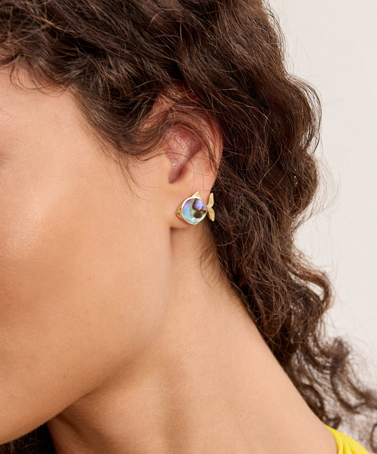 Calypso Paua Fish Studs