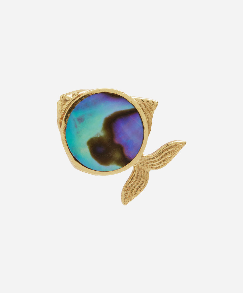 Calypso Paua Fish Studs