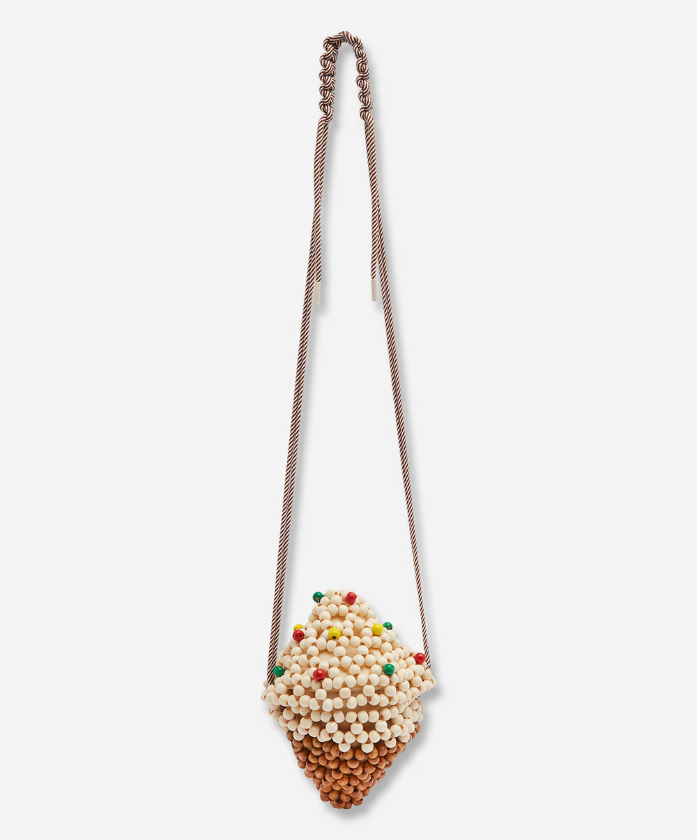 Wood Bead Gelato Mini Bag