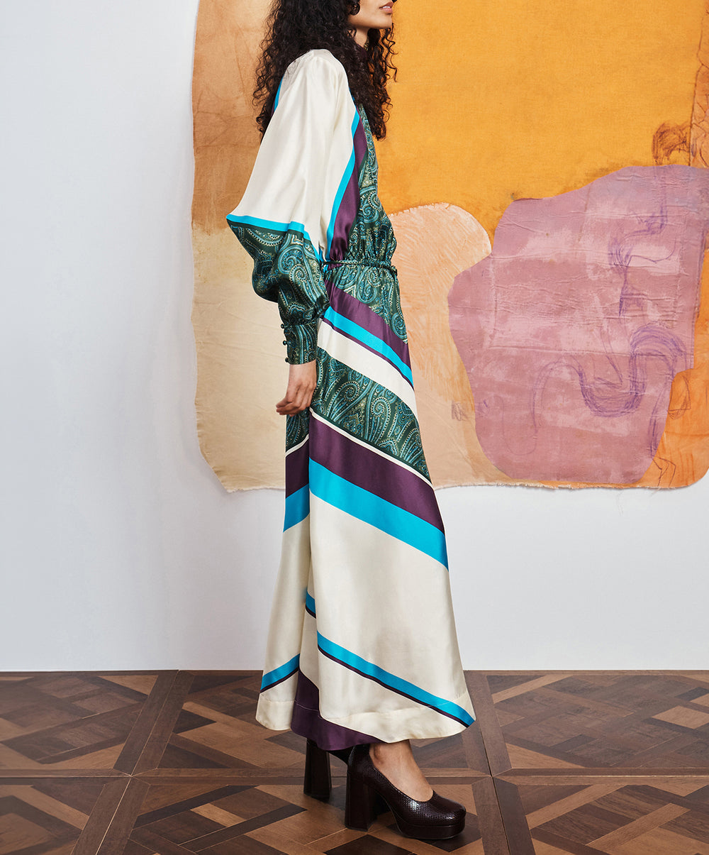 Joni Silk Midi Dress