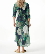 Load image into Gallery viewer, Monstera Night Long Poppy Dress