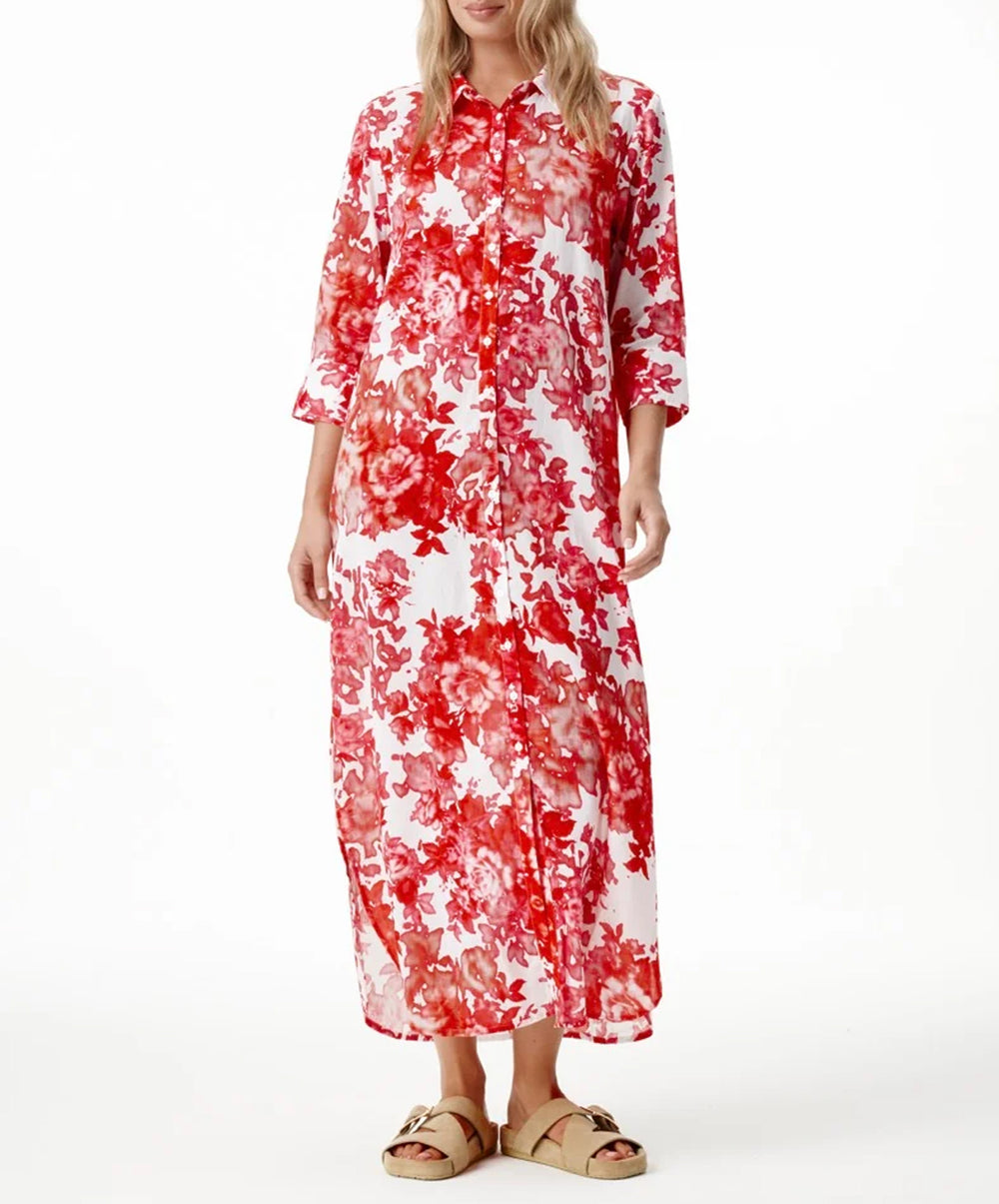Rose Blanc Long Daisy Dress