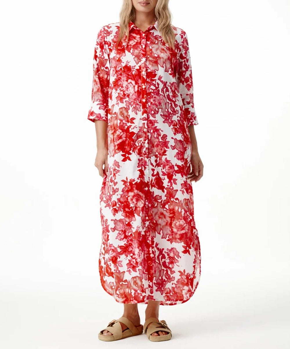 Rose Blanc Long Daisy Dress