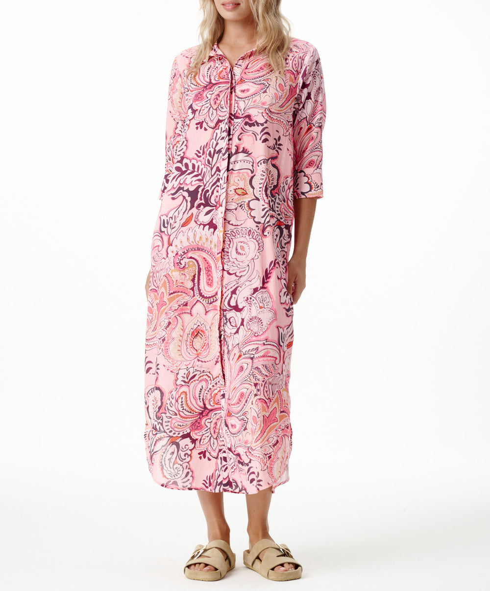 Rosewater Paisley Long Daisy Dress