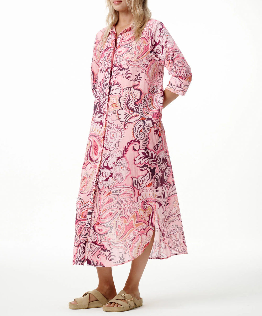 Rosewater Paisley Long Daisy Dress