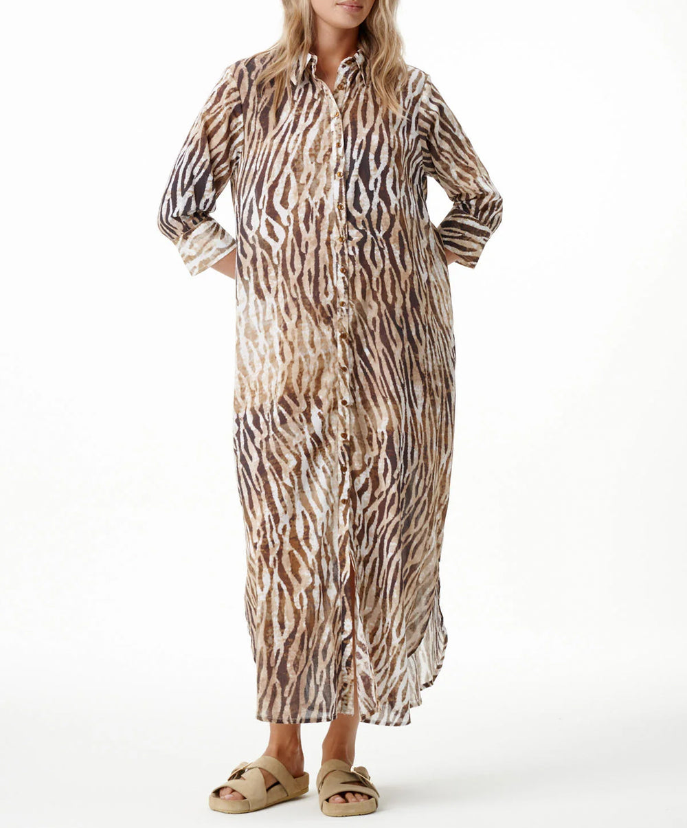 Savanna Long Daisy Dress