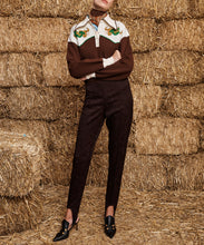 Load image into Gallery viewer, Lasso Knit Polo Chocolate
