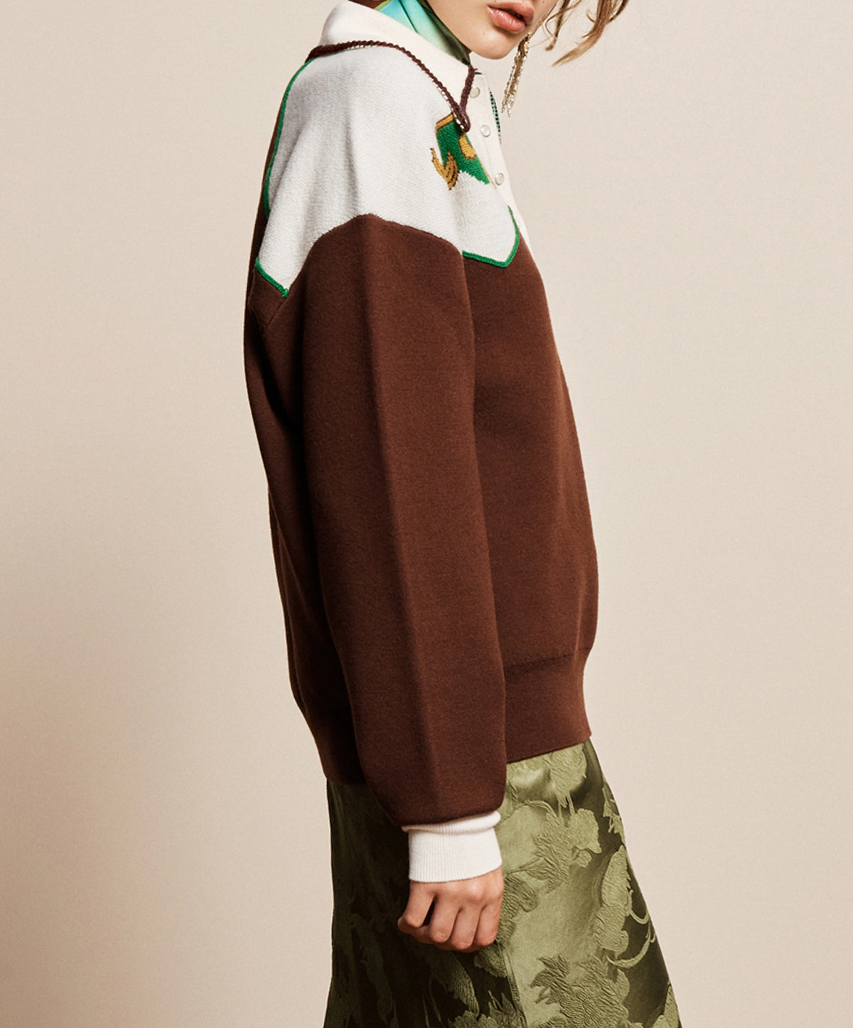 Lasso Knit Polo Chocolate