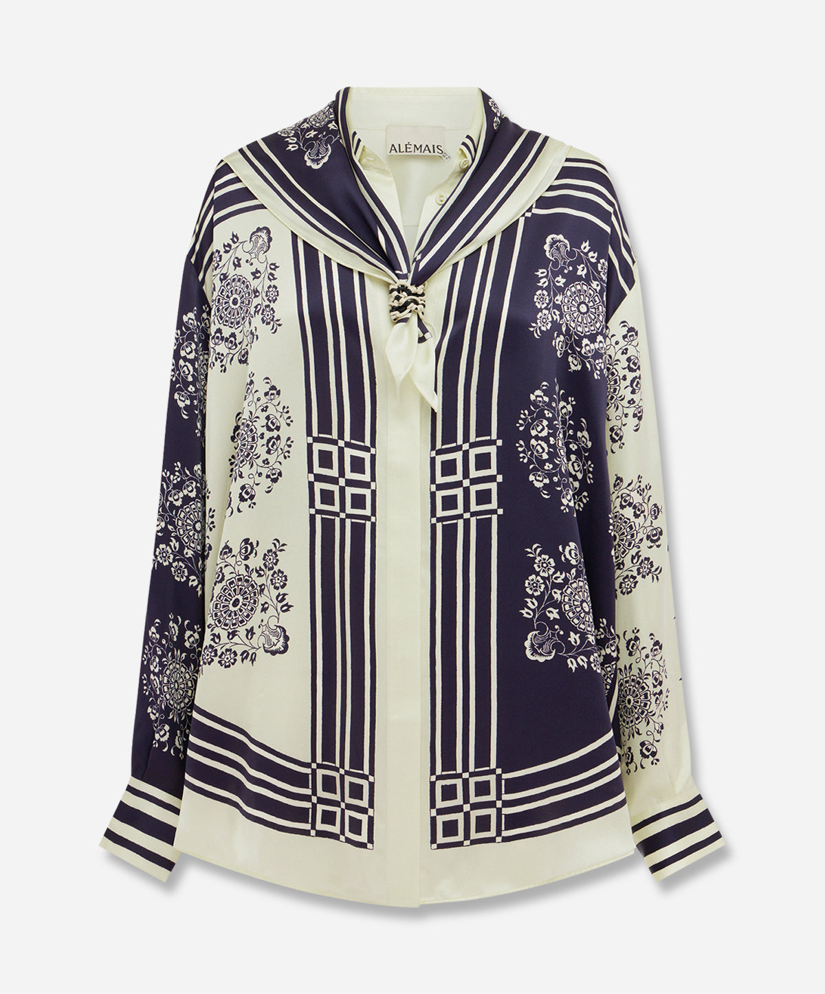 Banderra Scarf Silk Shirt