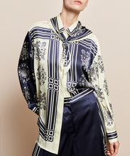 Load image into Gallery viewer, Banderra Scarf Silk Shirt