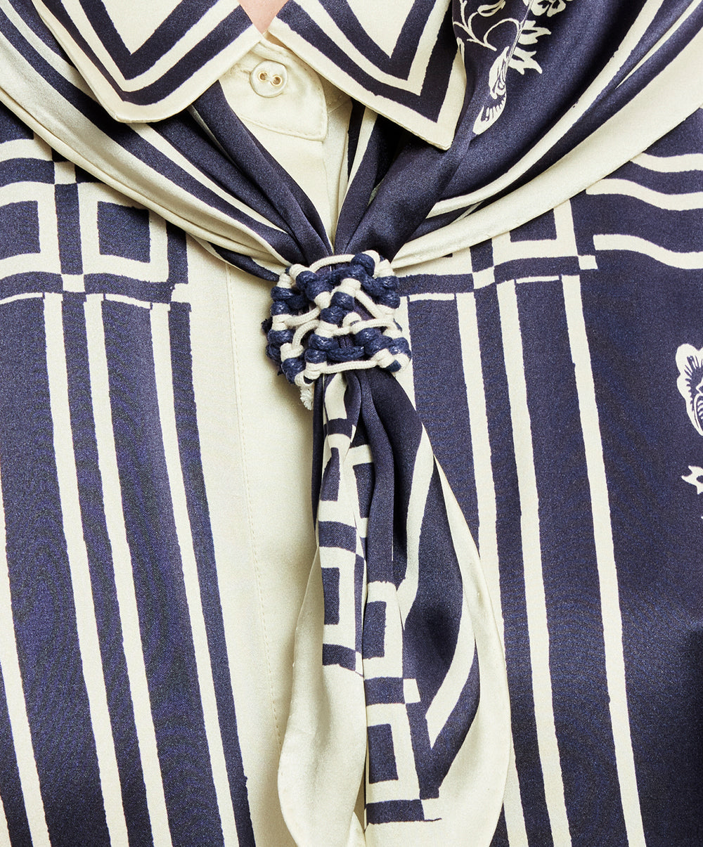 Banderra Scarf Silk Shirt