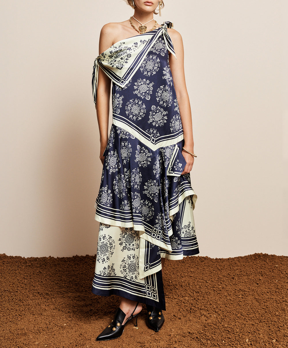 Banderra Silk Scarf Dress